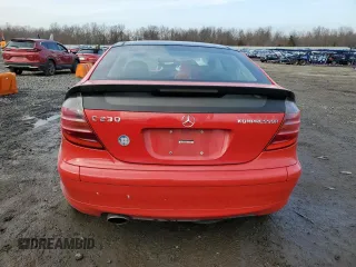 2003 Mercedes-Benz C 230 Kompressor with VIN WDBRN40J23A526300, listed as a Copart auction lot 43702855 with 124,676 mi miles and Salvage title. Bid and sale history available at DreamBid. Image 6.