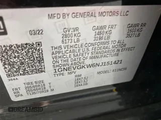 2022 Chevrolet Traverse LT Cloth с VIN 1GNEVGKW6NJ151421, выставлен на аукционе IAAI как лот 42788988 с пробегом 81 823 миль миль и . История ставок и продаж доступна на DreamBid. Изображение 2.
