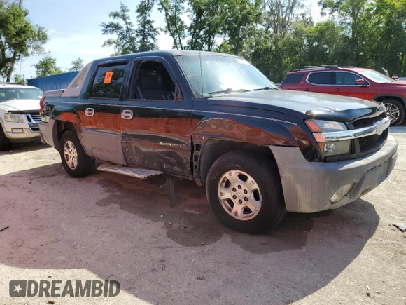 2002 Chevrolet Avalanche with VIN 3GNEC13T52G114056, listed as a Copart auction lot 58033535 with 332,160 mi miles and Salvage title. Bid and sale history available at DreamBid. Image 4.