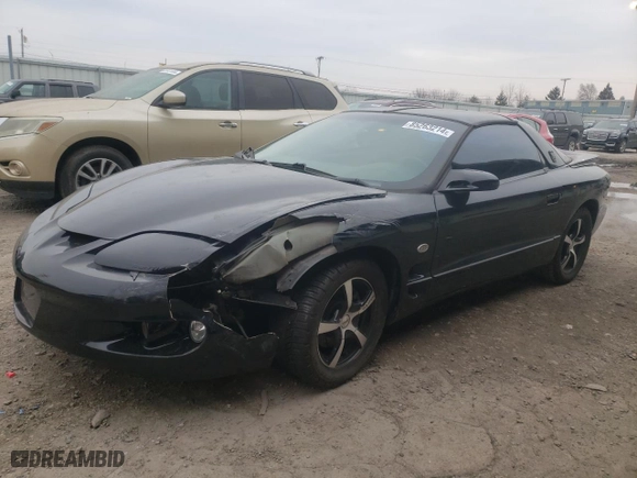 2002 Pontiac Firebird Formula with VIN 2G2FV22G022148785, listed as a Copart auction lot 85263214 with 75339 miles and Clean Title. Bid and sale history available at carsss.com. Image 1.