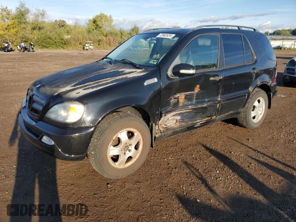 2003 Mercedes-Benz M-Class 3.2L with VIN 4JGAB54E03A378329, listed as a Copart auction lot 72962624 with 219,345 mi miles and Salvage Title. Bid and sale history available at carsss.com. Image 1.