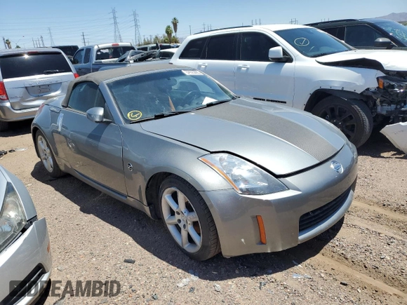 2005 Nissan 350Z Touring with VIN JN1AZ36A45M752783, listed as a Copart auction lot 52625065 with 56,385 mi miles and Clean title. Bid and sale history available at DreamBid. Image 4.