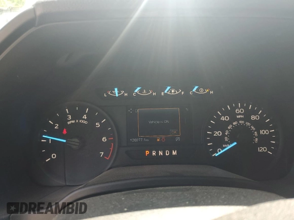 2020 Ford F-150 XL with VIN 1FTEX1E55LKD33749, listed as a Copart auction lot 61183845 with 120,277 mi miles and Salvage title. Bid and sale history available at DreamBid. Image 9.