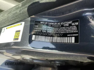 2008 Mercedes-Benz C 300 Sport with VIN WDDGF54X38F128877, listed as a Copart auction lot 59931295 with 190,383 mi miles and Salvage title. Bid and sale history available at DreamBid. Image 13.