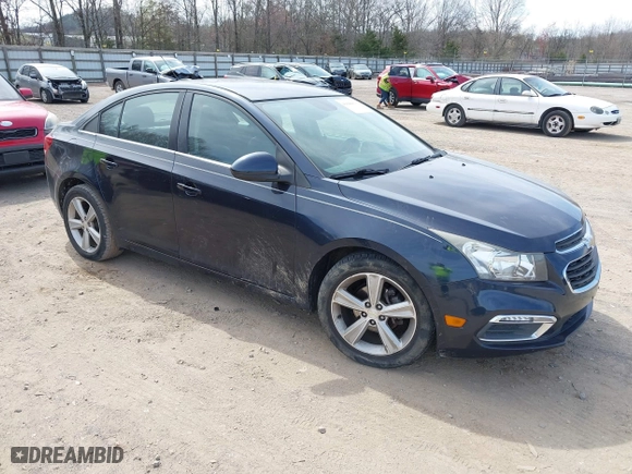 2015 Chevrolet Cruze LT with VIN 1G1PE5SB6F7276591, listed as a IAAI auction lot 41846813 with 118,695 mi miles. Bid and sale history available at carsss.com. Image 1.