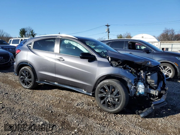 2022 Honda HR-V Sport with VIN 3CZRU6H10NM750668, listed as a Copart auction lot 48776095 with 29,058 mi miles and Salvage Title. Bid and sale history available at carsss.com. Image 4.
