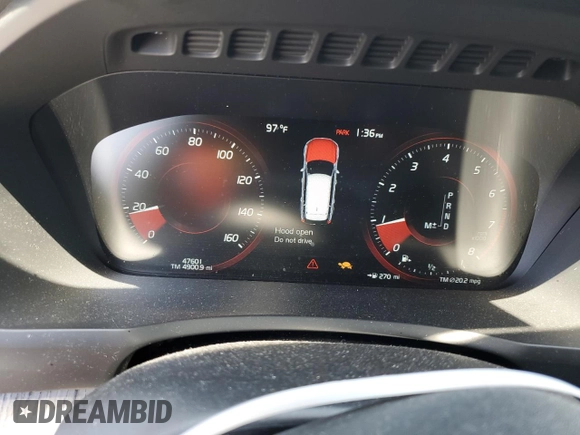 2022 Volvo XC90 Inscription with VIN YV4A221L2N1817813, listed as a Copart auction lot 68428904 with 47,601 mi miles and Salvage title. Bid and sale history available at DreamBid. Image 9.