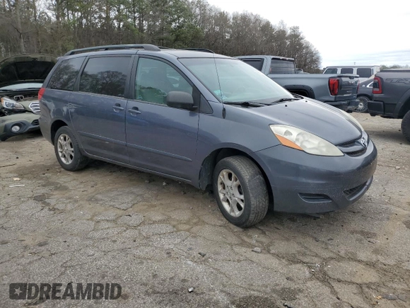 2006 Toyota Sienna LE with VIN 5TDBA23C26S073738, listed as a Copart auction lot 49877265 with 179,148 mi miles and Clean Title. Bid and sale history available at carsss.com. Image 4.