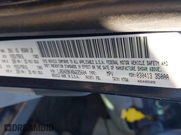 2008 Jeep Liberty Sport with VIN 1J8GN28K08W225604, listed as a IAAI auction lot 41359503 with 187,061 mi miles and . Bid and sale history available at DreamBid. Image 9.