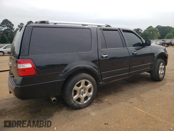 2013 Ford Expedition Max Limited with VIN 1FMJK1K54DEF21773, listed as a Copart auction lot 53612995 with Not provided miles and Salvage title. Bid and sale history available at DreamBid. Image 3.