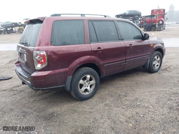 2008 Honda Pilot SE with VIN 5FNYF28358B002741, listed as a IAAI auction lot 41834052 with 248,830 mi miles. Bid and sale history available at carsss.com. Image 4.