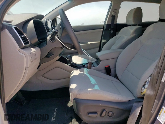 2021 Hyundai Tucson SEL with VIN KM8J33AL0MU296945, listed as a Copart auction lot 57137515 with 54,657 mi miles and Salvage title. Bid and sale history available at DreamBid. Image 7.