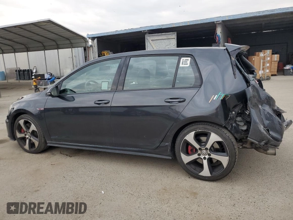 2017 Volkswagen GTI S with VIN 3VW547AUXHM065464, listed as a Copart auction lot 43478615 with 71,897 mi miles and Salvage Title. Bid and sale history available at DreamBid. Image 2.