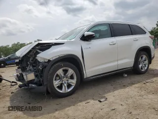 2014 Toyota Highlander Limited with VIN 5TDDCRFH7ES006618, listed as a Copart auction lot 59916665 with 56,290 mi miles and Salvage title. Bid and sale history available at DreamBid. Image 1.
