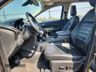 2018 Ford Escape Titanium with VIN 1FMCU9J90JUA15154, listed as a Copart auction lot 59768415 with 93,810 mi miles and Salvage title. Bid and sale history available at DreamBid. Image 7.