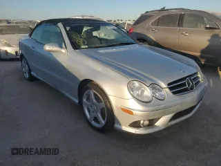 2007 Mercedes-Benz CLK-Class 5.5L with VIN WDBTK72F87T085081, listed as a Copart auction lot 76171044 with 56,377 mi miles and Non Repairable. Bid and sale history available at carsss.com. Image 4.