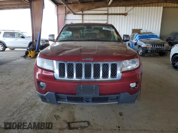 2013 Jeep Grand Cherokee Overland with VIN 1C4RJECT6DC526743, listed as a Copart auction lot 50203065 with 186,673 mi miles and Salvage Title. Bid and sale history available at DreamBid. Image 5.
