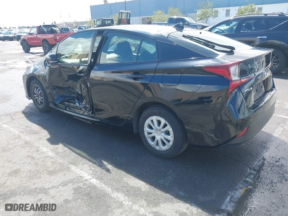 2019 Toyota Prius L Eco with VIN JTDKARFU8K3082503, listed as a IAAI auction lot 41809373 with 247,315 mi miles. Bid and sale history available at carsss.com. Image 3.
