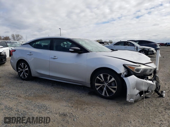 2017 Nissan Maxima SV with VIN 1N4AA6APXHC425967, listed as a Copart auction lot 48077795 with 143,474 mi miles and Salvage Title. Bid and sale history available at carsss.com. Image 4.