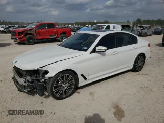 2019 BMW 5 Series 540i z VIN WBAJE5C58KWE66124, wystawiony jako Copart lot #47960745 z przebiegiem 118 931 mil mil oraz Szkoda całkowita • Salvage title. Historia ofert i sprzedaży dostępna na DreamBid. Obrazek 1.