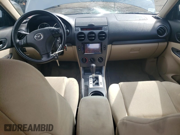 2006 Mazda 6 S Sport VE with VIN 1YVHP82D865M04666, listed as a Copart auction lot 51574375 with 130,021 mi miles and Salvage Title. Bid and sale history available at carsss.com. Image 8.