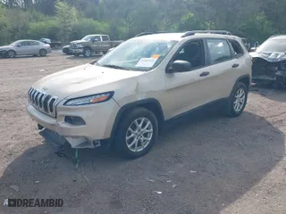 2015 Jeep Cherokee Sport with VIN 1C4PJLAB7FW732855, listed as a IAAI auction lot 41960540 with 157,674 mi miles. Bid and sale history available at carsss.com. Image 2.