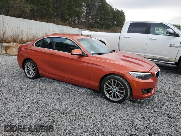2015 BMW 2 Series 228i with VIN WBA1F5C57FV256605, listed as a Copart auction lot 44192755 with 155,473 mi miles and Clean Title. Bid and sale history available at carsss.com. Image 4.