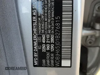 2001 Mercedes-Benz E-Class with VIN WDBJH65J01B276815, listed as a Copart auction lot 75748694 with 208,827 mi miles and Clean Title. Bid and sale history available at carsss.com. Image 12.