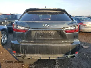 2022 Lexus RX with VIN 2T2SZMDA5NC367154, listed as a Copart auction lot 47421255 with 11,293 mi miles and Salvage Title. Bid and sale history available at carsss.com. Image 6.