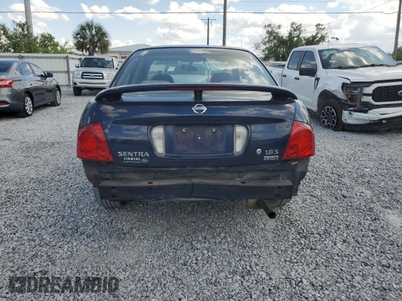 2006 Nissan Sentra S with VIN 3N1CB51D86L583129, listed as a Copart auction lot 55200185 with 196,149 mi miles and Salvage Title. Bid and sale history available at DreamBid. Image 6.