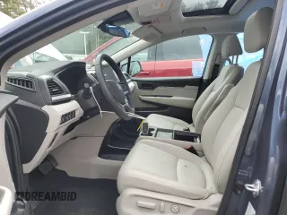 2025 Honda Odyssey EX-L with VIN 5FNRL6H6XSB017869, listed as a Copart auction lot 45461005 with 4,884 mi miles and Salvage Title. Bid and sale history available at carsss.com. Image 7.