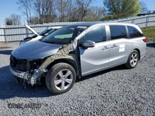 2019 Honda Odyssey EX-L with VIN 5FNRL6H77KB118277, listed as a Copart auction lot 48949955 with 166,843 mi miles and Salvage Title. Bid and sale history available at DreamBid. Image 1.
