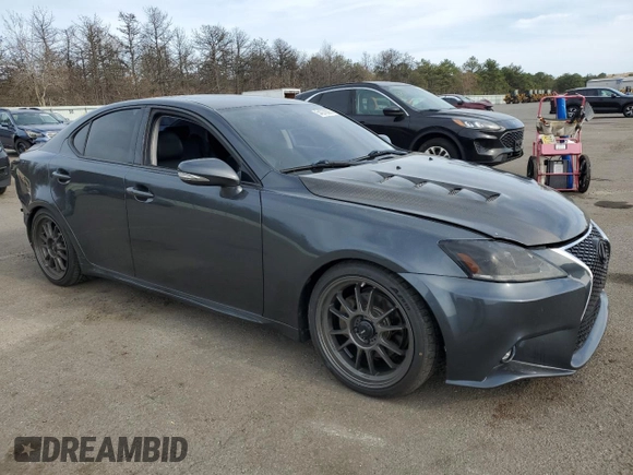 2010 Lexus IS 250 with VIN JTHCF5C24A2034128, listed as a Copart auction lot 54270325 with 81,422 mi miles and Salvage Title. Bid and sale history available at carsss.com. Image 4.