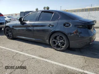 2018 Alfa Romeo Giulia Ti Sport with VIN ZARFAECN0J7591456, listed as a Copart auction lot 51618733 with 0 mi miles. Bid and sale history available at carsss.com. Image 2.