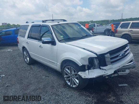 2016 Ford Expedition Platinum with VIN 1FMJU1MT4GEF20200, listed as a IAAI auction lot 42377351 with 89,724 mi miles and . Bid and sale history available at DreamBid. Image 1.