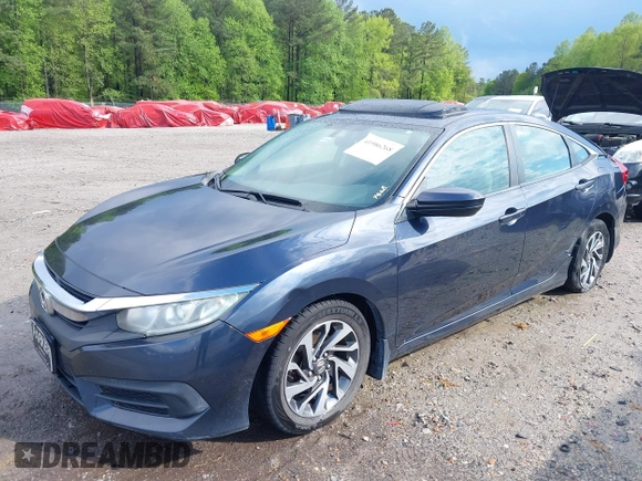 2016 Honda Civic Sedan EX with VIN 19XFC2F75GE009232, listed as a IAAI auction lot 41986268 with 160,707 mi miles. Bid and sale history available at carsss.com. Image 18.