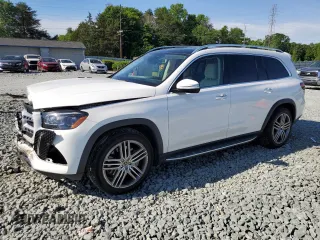 2021 Mercedes-Benz GLS 450 z VIN 4JGFF5KE6MA576377, wystawiony jako Copart lot #56150015 z przebiegiem 34 959 mil mil oraz Szkoda całkowita • Salvage title. Historia ofert i sprzedaży dostępna na DreamBid. Obrazek 1.