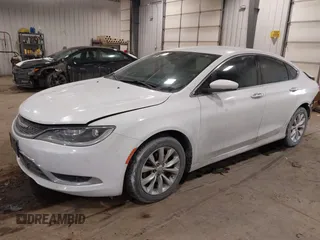 2015 Chrysler 200 C with VIN 1C3CCCCB2FN545166, listed as a IAAI auction lot 41601759 with 95,177 mi miles. Bid and sale history available at carsss.com. Image 2.