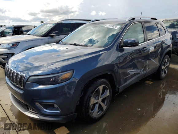 2019 Jeep Cherokee Limited with VIN 1C4PJLDB7KD434047, listed as a Copart auction lot 73723024 with Not provided miles and Non repairable. Bid and sale history available at DreamBid. Image 1.