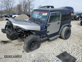 1997 Jeep Wrangler SE with VIN 1J4FY29P3VP420794, listed as a Copart auction lot 50735375 with Not provided miles and Salvage title. Bid and sale history available at DreamBid. Image 1.
