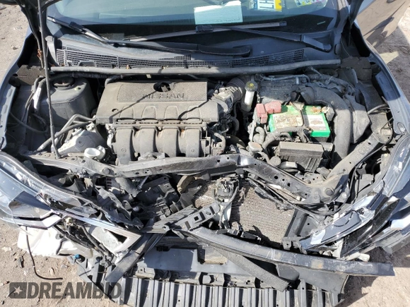2017 Nissan Sentra SV with VIN 3N1AB7AP2HL707427, listed as a Copart auction lot 54878735 with 86,992 mi miles and Salvage Title. Bid and sale history available at DreamBid. Image 11.