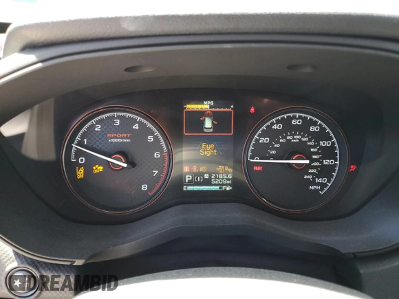 2024 Subaru Forester Sport with VIN JF2SKAGC1RH425722, listed as a Copart auction lot 49426215 with 5,209 mi miles and Salvage Title. Bid and sale history available at carsss.com. Image 9.