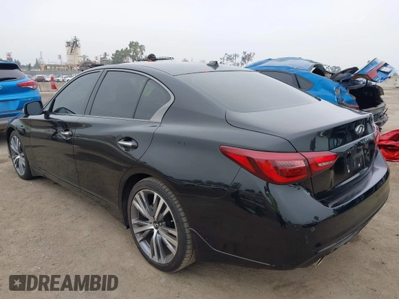 2023 Infiniti Q50 Sensory z VIN JN1EV7CP9PM511527, wystawiony jako IAAI lot #42490195 z przebiegiem 34 031 mil mil oraz . Historia ofert i sprzedaży dostępna na DreamBid. Obrazek 3.