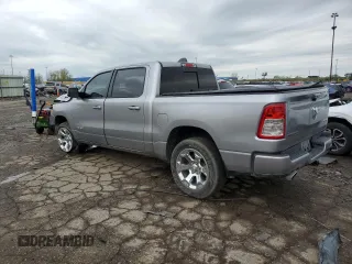 2024 Ram 1500 Big Horn with VIN 1C6SRFFT9RN118123, listed as a Copart auction lot 56187125 with 35,691 mi miles and Salvage title. Bid and sale history available at DreamBid. Image 2.