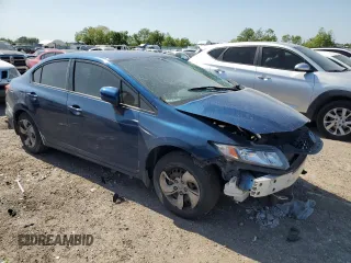 2014 Honda Civic LX with VIN 2HGFB2F53EH511953, listed as a Copart auction lot 52161865 with 102,871 mi miles and Salvage Title. Bid and sale history available at carsss.com. Image 4.