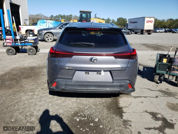 2019 Lexus UX with VIN JTHY3JBH1K2000582, listed as a Copart auction lot 38031233 with 50,601 mi miles. Bid and sale history available at carsss.com. Image 6.
