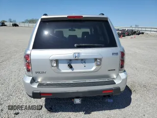 2006 Honda Pilot EX-L with VIN 2HKYF18546H512704, listed as a Copart auction lot 53295185 with 218,307 mi miles and Salvage Title. Bid and sale history available at DreamBid. Image 6.