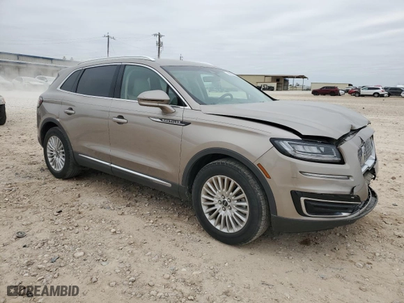 2019 Lincoln Nautilus Standard with VIN 2LMPJ6J95KBL18872, listed as a Copart auction lot 46453375 with 35,307 mi miles and Salvage Title. Bid and sale history available at carsss.com. Image 4.