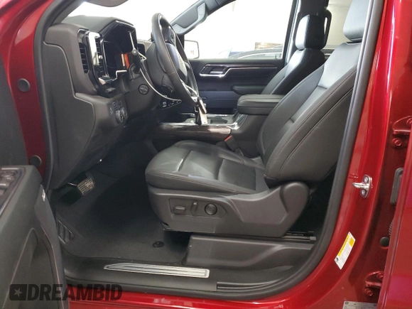 2024 Chevrolet Silverado 1500 LTZ with VIN 1GCUDGED4RZ266348, listed as a Copart auction lot 42705115 with 14,826 mi miles and Salvage Title. Bid and sale history available at DreamBid. Image 7.