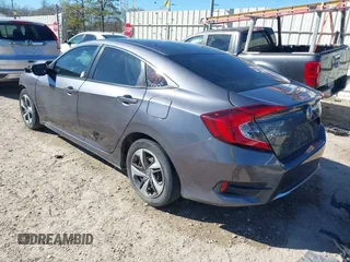 2020 Honda Civic Sedan LX with VIN 2HGFC2F63LH550576, listed as a IAAI auction lot 41719917 with 90,266 mi miles. Bid and sale history available at carsss.com. Image 3.